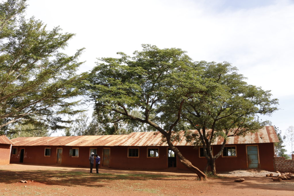 Two classroom from right at Gendro Primary School that were constructed with the help of Dominion Farms Limited