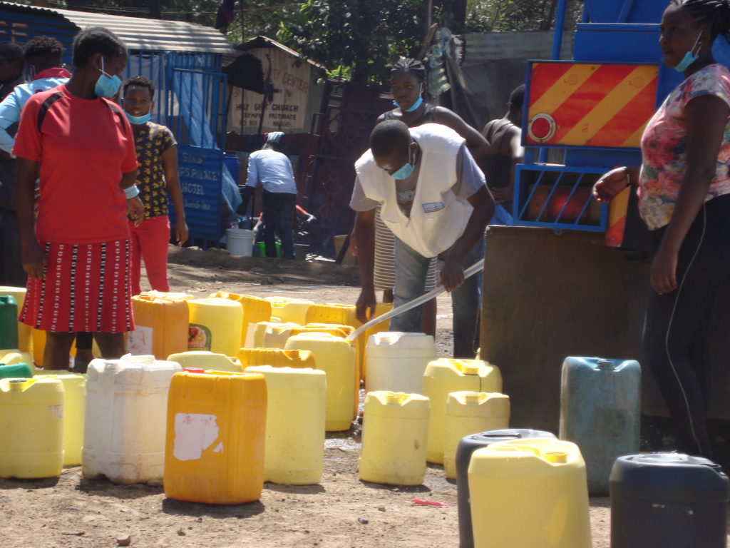 Free water to Kibra residents by Shofco