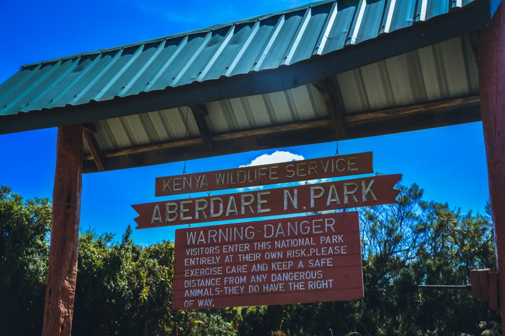 Aberdare National Park entrance 1